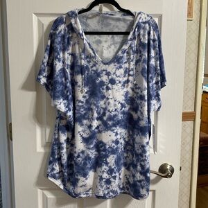 NWT Size 2X shirt sleeve hoodie shirt by RBX